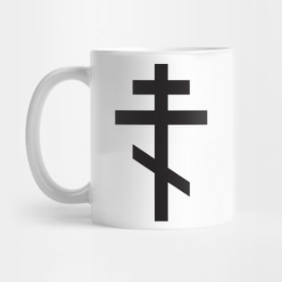 Orthodox Cross in Black Mug